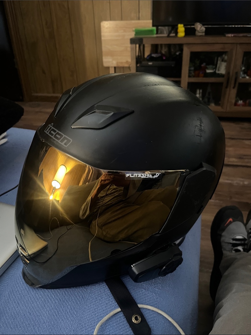 ICON Airflite Matte Black Motorcycle Helmet